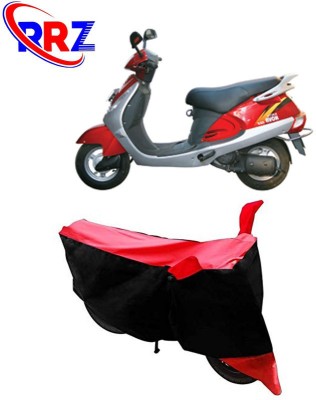 RRZ Waterproof Two Wheeler Cover for Kinetic(Nova, Black, Red)