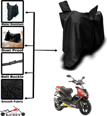 AASHTIK MART Two Wheeler Cover for Aprilia(SR 160, Black)
