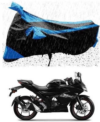 Ascension Two Wheeler Cover for Suzuki(Gixxer SF, Black, Blue)