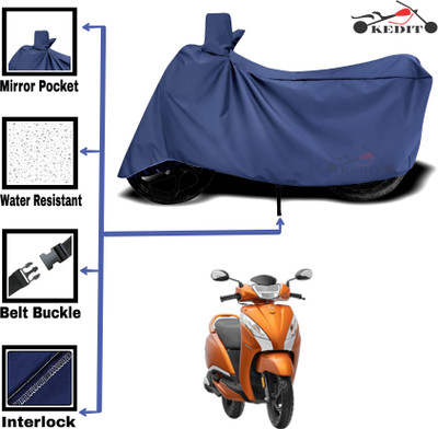 KEDIT Two Wheeler Cover for Universal For Bike(Jupiter 125, Blue)