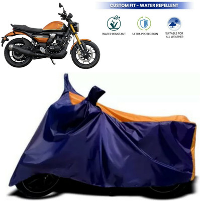 AutoRash Waterproof Two Wheeler Cover for TVS(Road King, Blue)