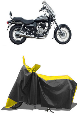 SUGASHRI Waterproof Two Wheeler Cover for Bajaj(Avenger 220 DTS-i, Yellow, Black)