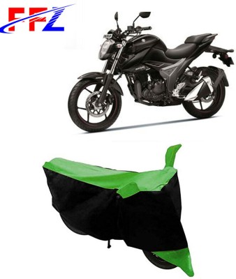 FFZ Two Wheeler Cover for Suzuki(Gixxer, Black, Green)