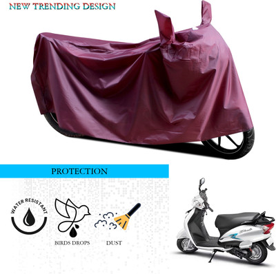 SnehaSales Waterproof Two Wheeler Cover for Hero(Duet VX 110CC, Maroon)
