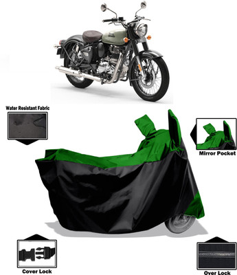 Amexride Two Wheeler Cover for Royal Enfield(Classic 350, Green)
