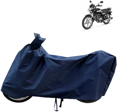 Horseyaart Waterproof Two Wheeler Cover for Hero(HF Deluxe BS6, Blue)
