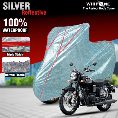 Whipone Waterproof Two Wheeler Cover for Royal Enfield(Bullet 350, Silver)