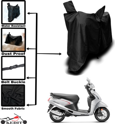AASHTIK MART Two Wheeler Cover for Hero(Pleasure+ 110, Black)