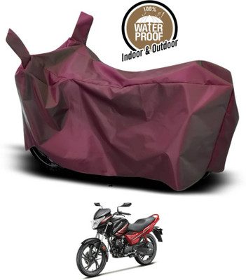 AASHTIK MART Two Wheeler Cover for Hero(Glamour, Maroon)