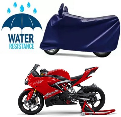 Mdstar Waterproof Two Wheeler Cover for TVS(Apache RR 310, Blue)