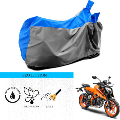 SnehaSales Waterproof Two Wheeler Cover for KTM(390 Duke, Grey, Blue)