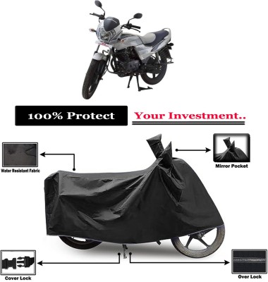 Amexride Two Wheeler Cover for LML(Freedom DX, Black)