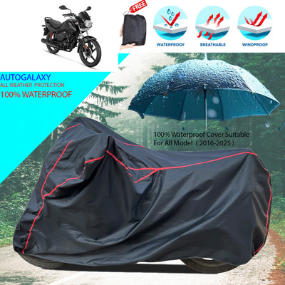 AutoGalaxy Waterproof Two Wheeler Cover for Hero(Passion Pro, Black)