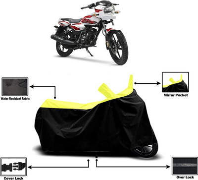 Amexride Two Wheeler Cover for TVS(Phoenix 125, Yellow)