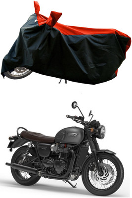 Romeiz Two Wheeler Cover for Triumph(Bonneville T120 Black BS6, Red)