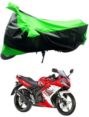 Ascension Two Wheeler Cover for Yamaha(YZF R15S, Black, Green)