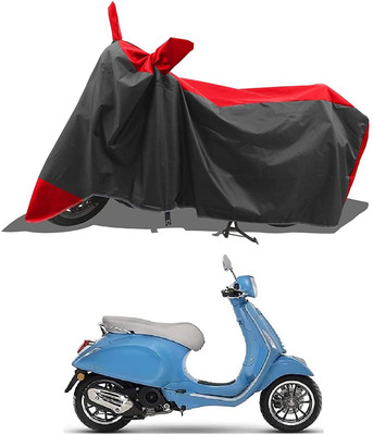 KEDIT Two Wheeler Cover for Piaggio(Vespa LX, Red)