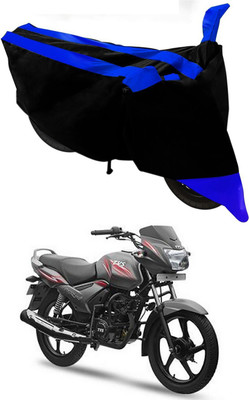 MMSSTAR Waterproof Two Wheeler Cover for TVS(Star City Plus, Blue, Black)