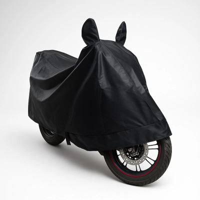 autouniko Waterproof Two Wheeler Cover for TVS(Apache RTR 160, Black)
