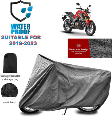 GOSHIV-car and bike accessories Waterproof Two Wheeler Cover for Honda(Grey)