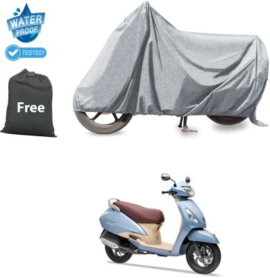 PAGORA Waterproof Two Wheeler Cover for TVS(Jupiter Grande, Silver)