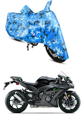 EGAL Two Wheeler Cover for Kawasaki(Ninja ZX-10R SE BS6, Blue)