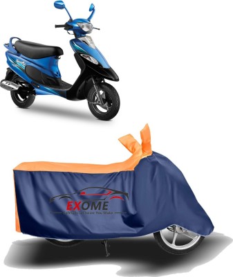 EXOME Two Wheeler Cover for TVS(Scooty Pep+, Orange)