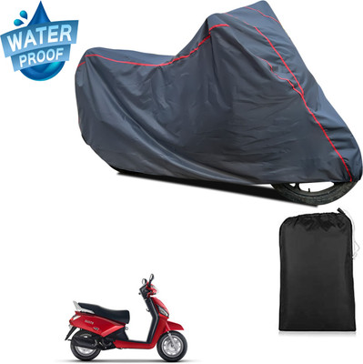 GOSHIV-car and bike accessories Waterproof Two Wheeler Cover for Mahindra(Gusto 125 BS6, Grey)