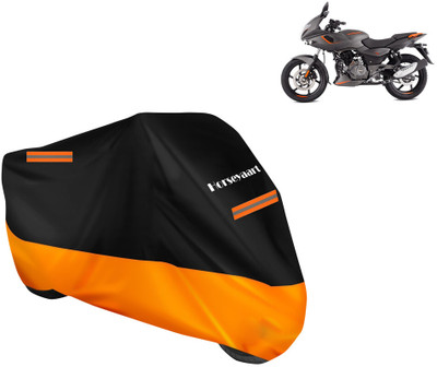 Horseyaart Waterproof Two Wheeler Cover for Bajaj(Pulsar 180 BS6, Orange)