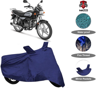 DeepShakshi AUTOMOTIVE Waterproof Two Wheeler Cover for Hero(Splendor Plus, Blue)