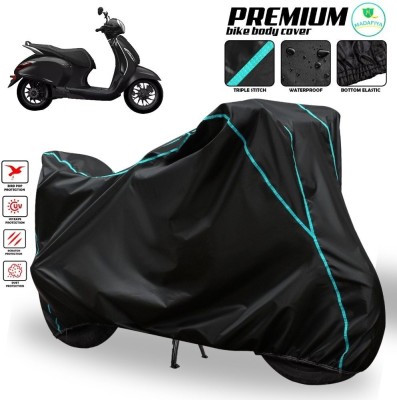 MADAFIYA Two Wheeler Cover for Bajaj(New Chetak, Black, Blue, Multicolor)