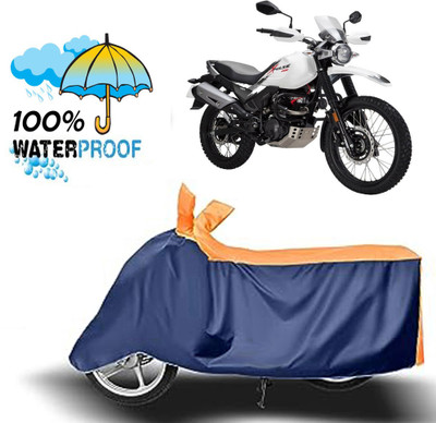 ROYAL AUTO MART Waterproof Two Wheeler Cover for Hero(Xpulse 200T, Blue, Orange)