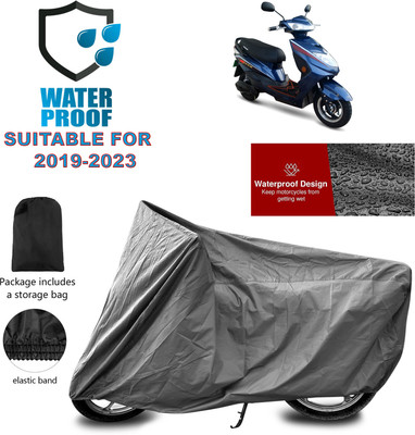 GOSHIV-car and bike accessories Waterproof Two Wheeler Cover for Okinawa(Ridge, Grey)