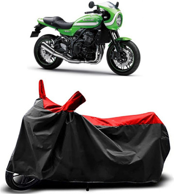 Fastak Two Wheeler Cover for Kawasaki(Z900 RS Cafe Racer BS6, Red)