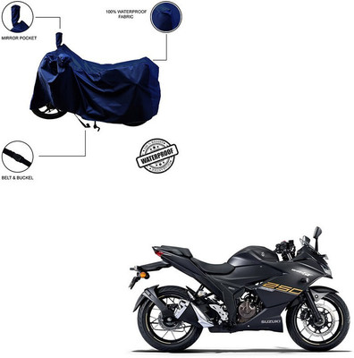 Furnish Flow Waterproof Two Wheeler Cover for Suzuki(Gixxer SF 250, Blue)