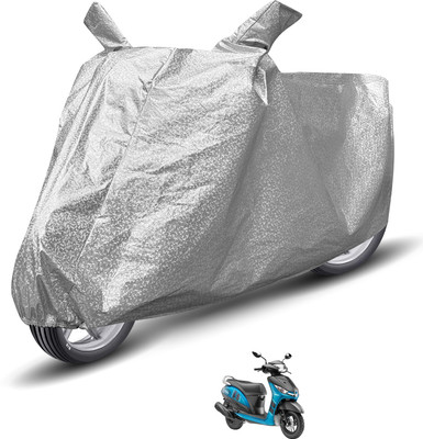 MOCKHE Waterproof Two Wheeler Cover for Yamaha(Alpha, Silver)