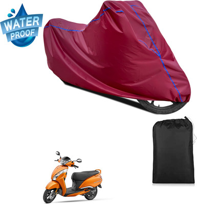 PAGORA Waterproof Two Wheeler Cover for TVS(Jupiter 125, Maroon)
