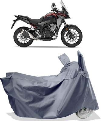 Amexride Two Wheeler Cover for Honda(CB 500, Grey)