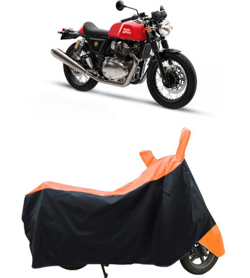 Coxtor Waterproof Two Wheeler Cover for Royal Enfield(Continental GT, Orange)