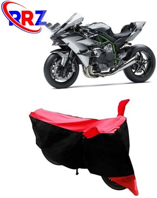 RRZ Waterproof Two Wheeler Cover for Kawasaki(Ninja H2R, Black, Red)