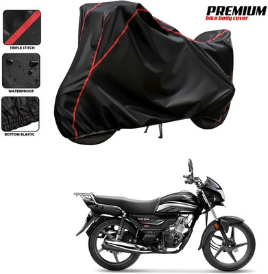 SThanaveX Two Wheeler Cover for Hero(CD 110 Dream, Black)