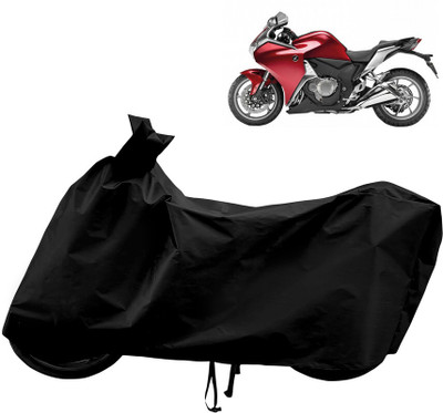 Horseyaart Waterproof Two Wheeler Cover for Honda(VFR 1200F, Black)