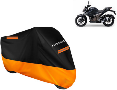 Horseyaart Waterproof Two Wheeler Cover for Suzuki(Gixxer 250, Orange)