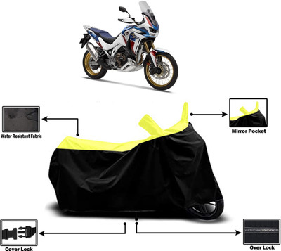 Amexride Two Wheeler Cover for Honda(CRF1000L Africa Twin, Yellow)