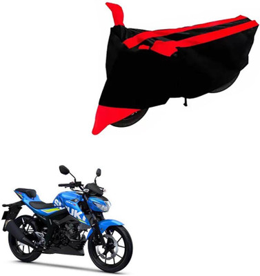 DeepShakshi AUTOMOTIVE Two Wheeler Cover for Suzuki(GSX, Black, Red)