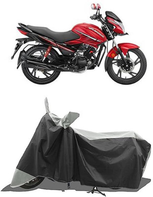 GROFATIK Two Wheeler Cover for Hero(Glamour i3s, Grey)