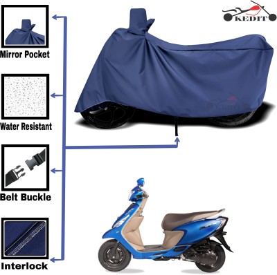 KEDIT Two Wheeler Cover for Universal For Bike(Zest, Blue)