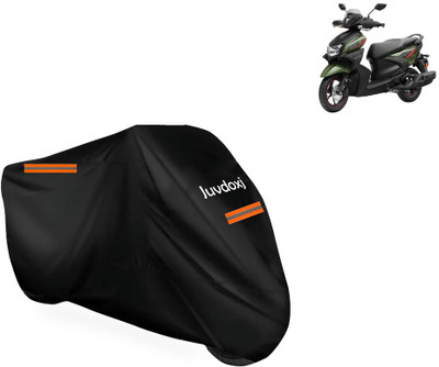 Juvdoxj Waterproof Two Wheeler Cover for Yamaha(Ray-ZR 125FI BS6, Black)