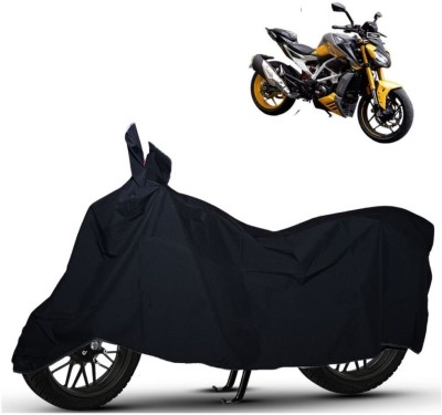 Big fly Waterproof Two Wheeler Cover for TVS(Apache RR 310, Black)