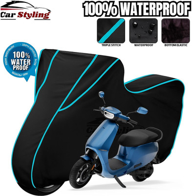 Car Styling Waterproof Two Wheeler Cover for Ola(Scooty, Maroon)